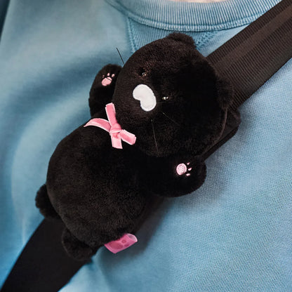 [KAKAO FRIENDS] Black Choon Seatbelt Cover_Choonsik 블랙춘 안전벨트 커버_춘식이