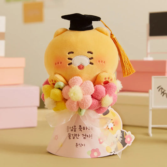 [KAKAO FRIENDS] Graduation Flower Doll Choonsik - 졸업 축하 플라워 인형 춘식이