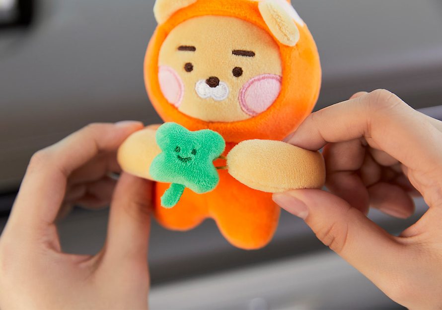 [KAKAO FRIENDS] Ryan Safety Fairy Deco Stuffy - 안전요정 차량 데코인형_라이언
