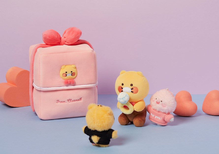 [KAKAO FRIENDS] Large Choonsik Diamond Ring Propose Stuffy - 대형 춘식이 러브 다이아 반지 프로포즈 인형