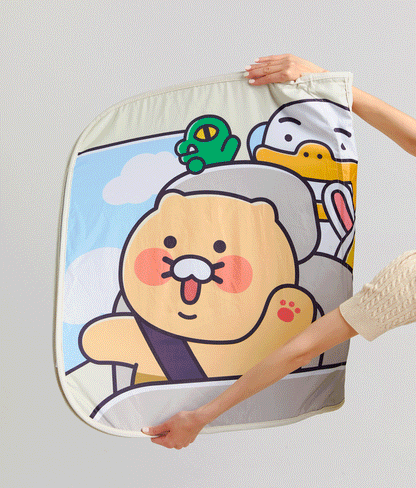 [KAKAO FRIENDS] Kakao Friends Car Windshield Sunshade	차량 전면 유리 햇빛 가리개_프렌즈