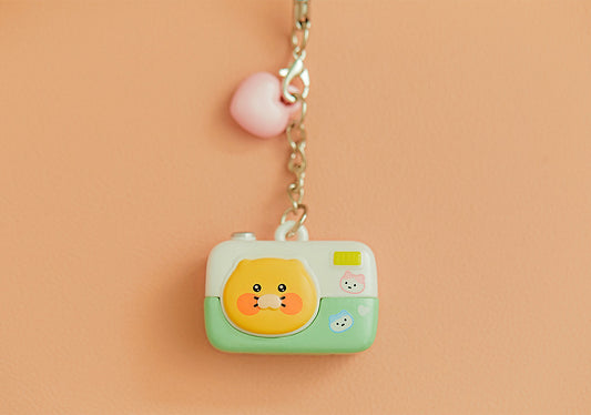 [KAKAO FRIENDS] Choonsik Savage Strap Keyring (Camera)	세비지 스트랩 키링 (카메라)_춘식이