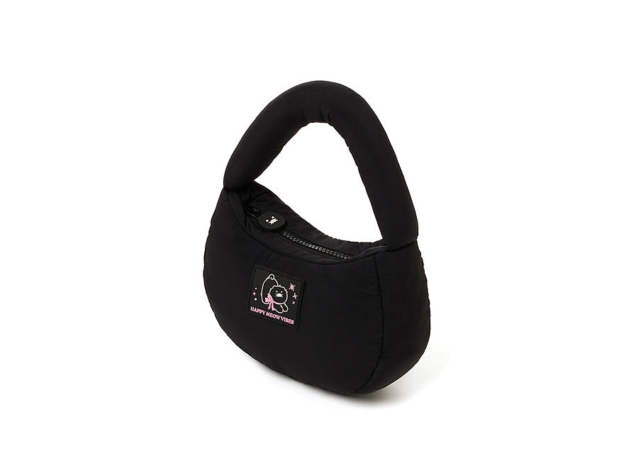 [KAKAO FRIENDS] Choonsik Black Padding Mini Tote Bag - 블랙패딩 미니 토트백_춘식이