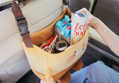 [KAKAO FRIENDS] Choonsik Car Headrest Organizer Basket	차량용 헤드레스트 수납 바구니_춘식이