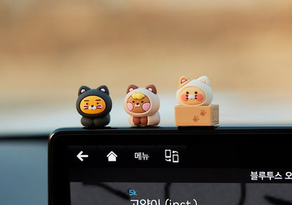 [KAKAO FRIENDS] Meow Mini Car Deco Figure Set - 냥냥 차량용 미니 데코 피규어 세트