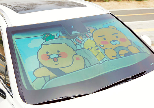 [KAKAO FRIENDS] Kakao Friends Car Windshield Sunshade	차량 전면 유리 햇빛 가리개_프렌즈