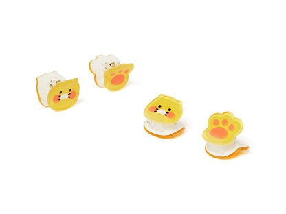 [KAKAO FRIENDS] Choonsik Mini Hairpin 4 pcs - 미니 헤어핀 4P_춘식이