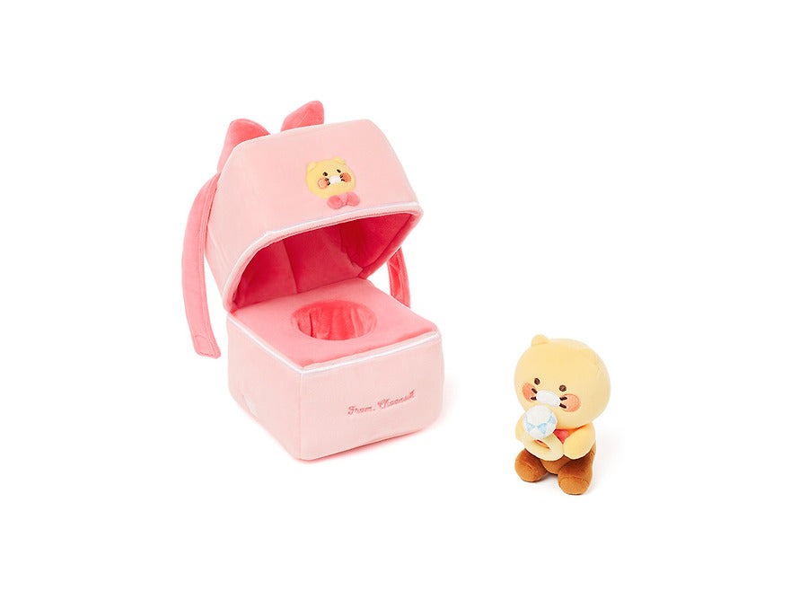 [KAKAO FRIENDS] Large Choonsik Diamond Ring Propose Stuffy - 대형 춘식이 러브 다이아 반지 프로포즈 인형