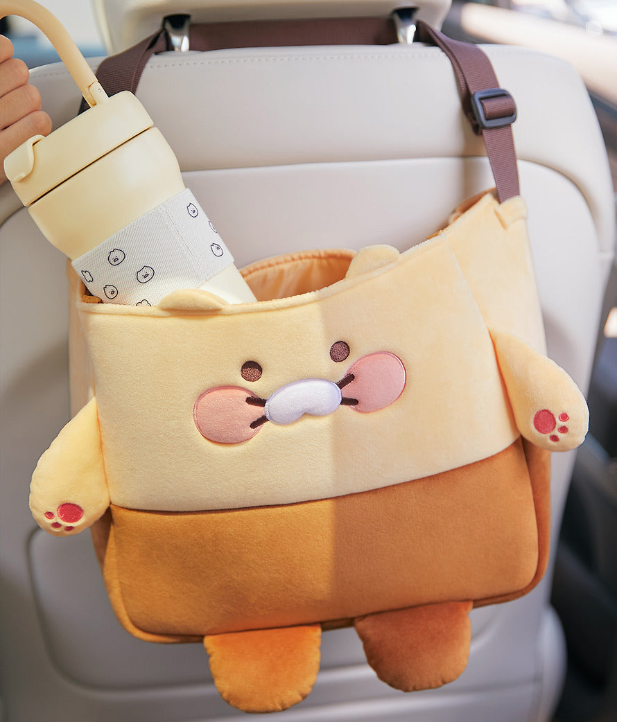 [KAKAO FRIENDS] Choonsik Car Headrest Organizer Basket	차량용 헤드레스트 수납 바구니_춘식이