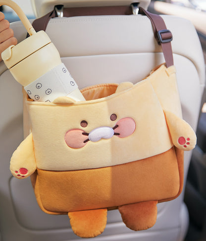 [KAKAO FRIENDS] Choonsik Car Headrest Organizer Basket	차량용 헤드레스트 수납 바구니_춘식이