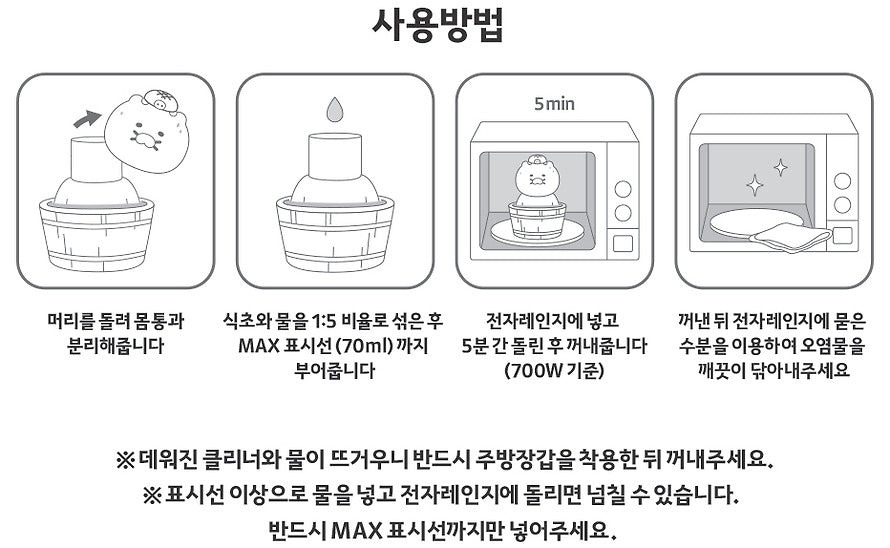 [KAKAO FRIENDS] Choonsik Microwave Cleaner	전자레인지 클리너_춘식이