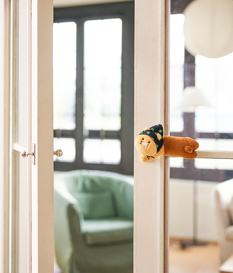 [KAKAO FRIENDS] Choonsik Clover Bandana Doorknob Cover - 클로버 두건 문고리 커버 인형 춘식이