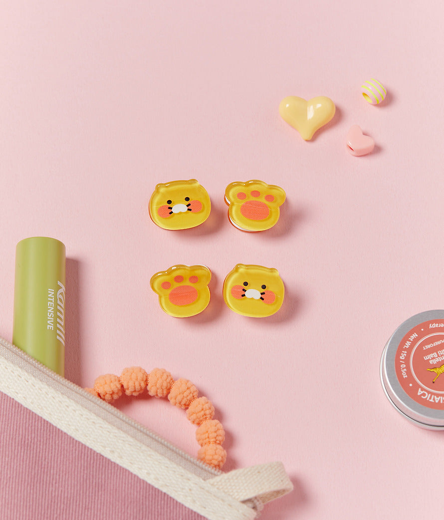 [KAKAO FRIENDS] Choonsik Mini Hairpin 4 pcs - 미니 헤어핀 4P_춘식이