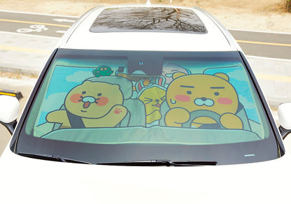 [KAKAO FRIENDS] Kakao Friends Car Windshield Sunshade	차량 전면 유리 햇빛 가리개_프렌즈