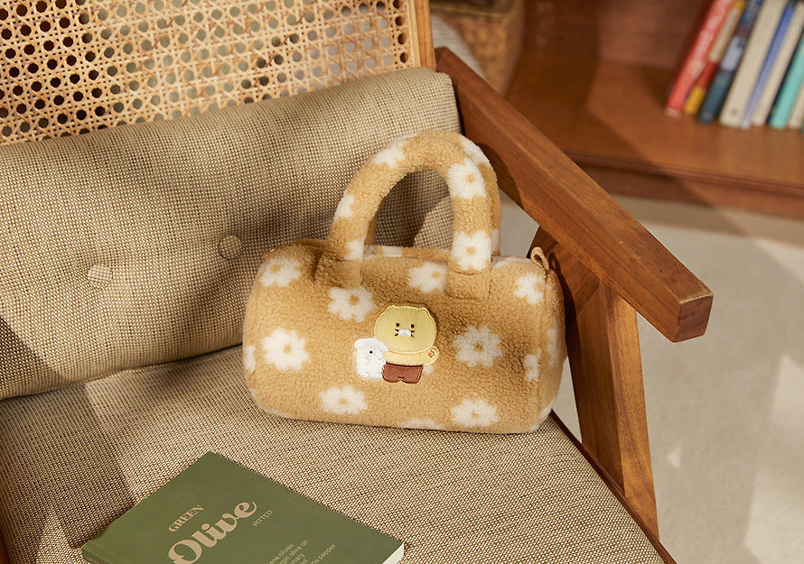 [KAKAO FRIENDS] Choonsik Country Style Buckle Tote Bag - 시골집 부클 토트백_춘식이