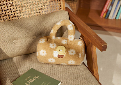 [KAKAO FRIENDS] Choonsik Country Style Buckle Tote Bag - 시골집 부클 토트백_춘식이