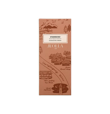 [K-Starbucks] Korean Regional Collection SS JEOLLA Tumbler - SS 안녕 전라 텀블러 355ml