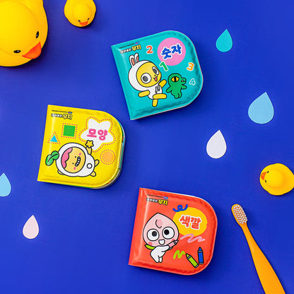 [KAKAO FRIENDS] Kids Waterproof Bath Book 3pc set - 내 마음은 무지 목욕놀이 어린이용 책 3개 세트