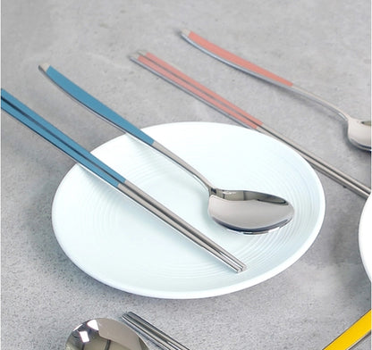 [GOLDENBELL] Premium Ceramic Color Spoon & Chopstick Set For 6 - 골든벨 칼라 세라믹 한수저 6인 세트