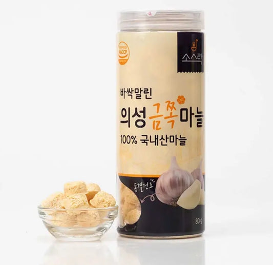 [SAUCE R.O.K] Dried Minced Garlic 80g(100% Korean) - 소스락 바싹말린 의성 금쪽 마늘80g (100% 한국산)