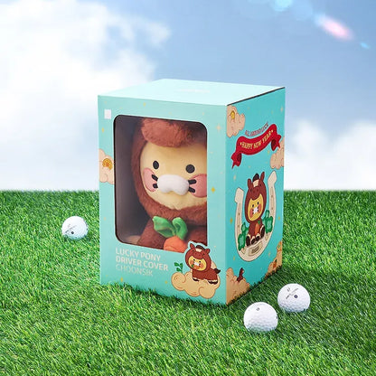 [KAKAO FRIENDS] 2026 Lucky Pony Driver Cover Choonsik	- 2026 럭키 포니 드라이버 커버 춘식이