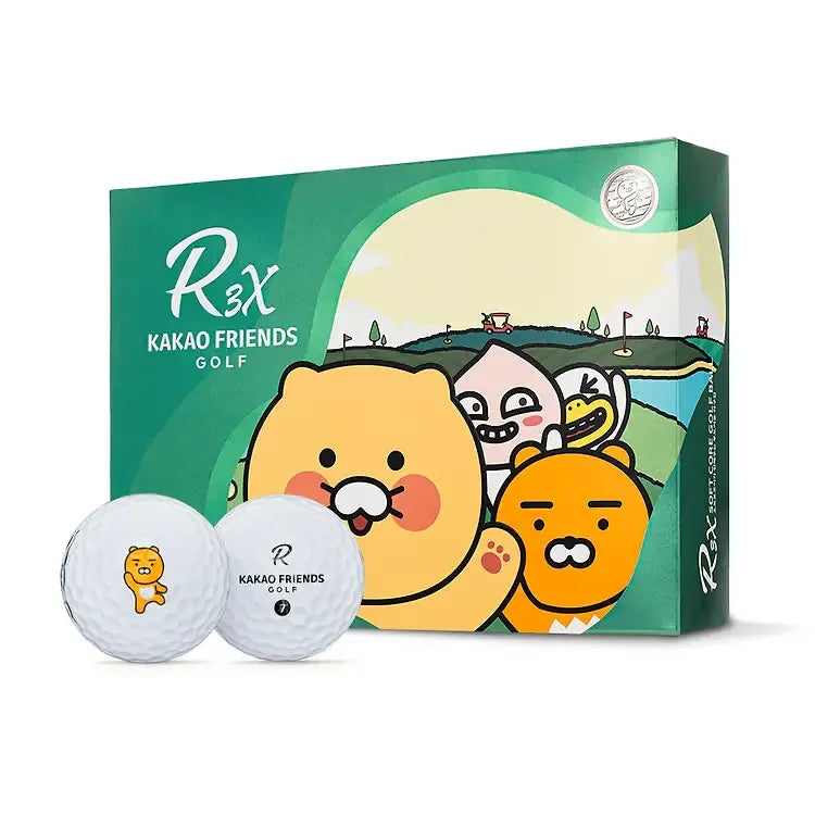 [KAKAO FRIENDS] R3X Hands-Up Friends Edition Golf Balls (Dozen) - R3X 핸즈업 프렌즈 에디션 골프공
